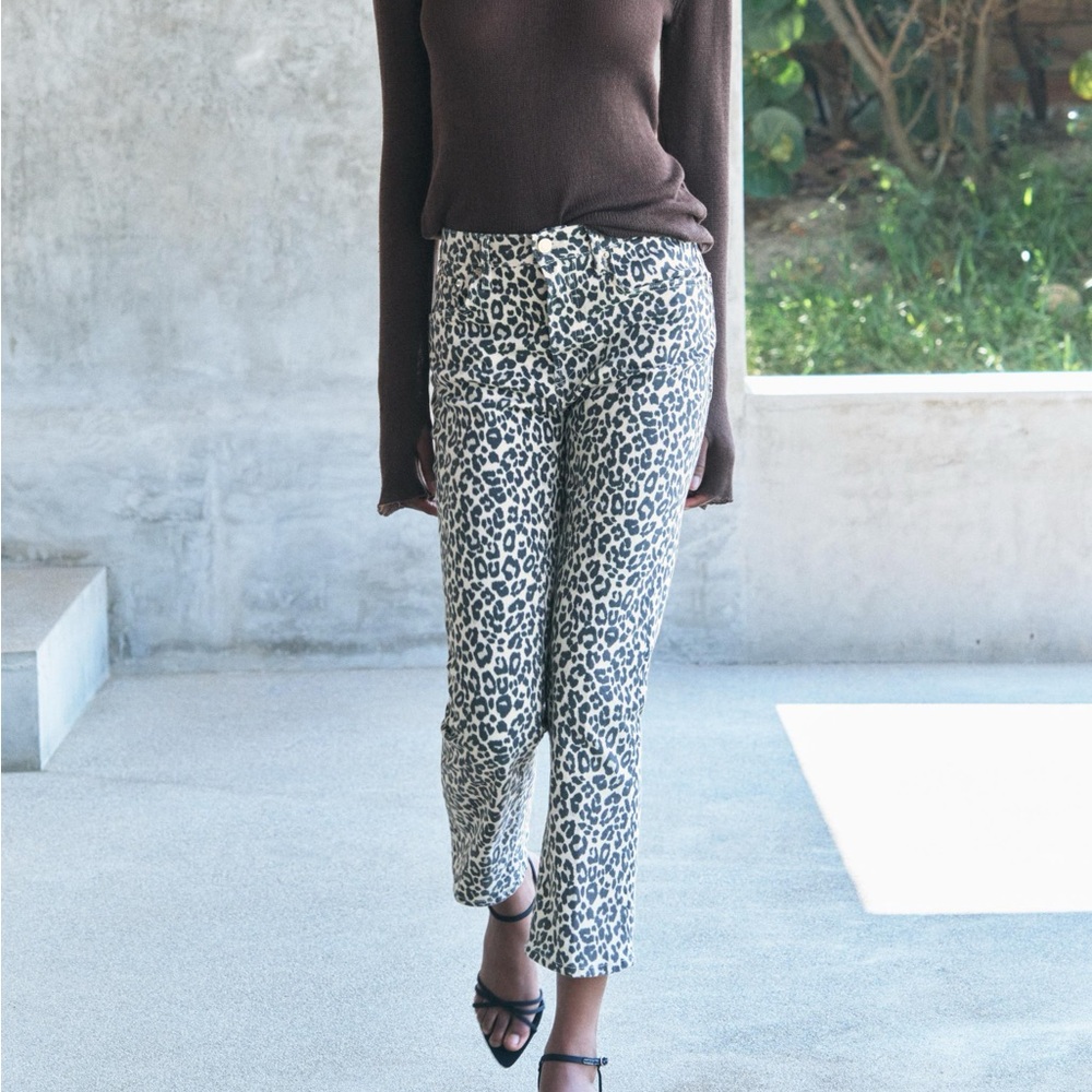 NWT ZARA Animal Print Jeans